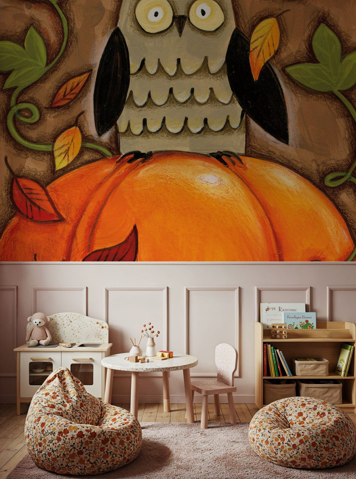 Happy Fall Mural Wallpaper - room preview 02