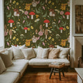 Mushroom Magic, Crocodile Mural Wallpaper - room preview 02