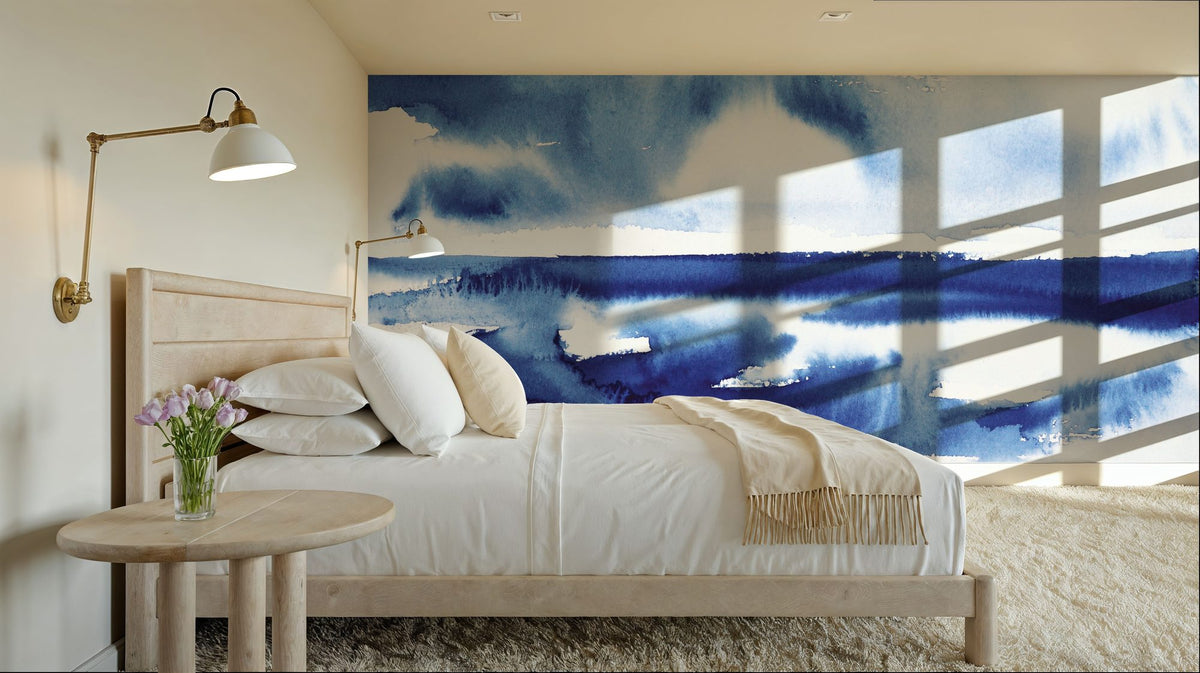 Ocean Blue Pt.2 Mural Wallpaper - room preview 02