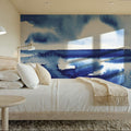 Ocean Blue Pt.2 Mural Wallpaper - room preview 02