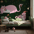Mischief Kitty Christmas V Mural Wallpaper - room preview 02
