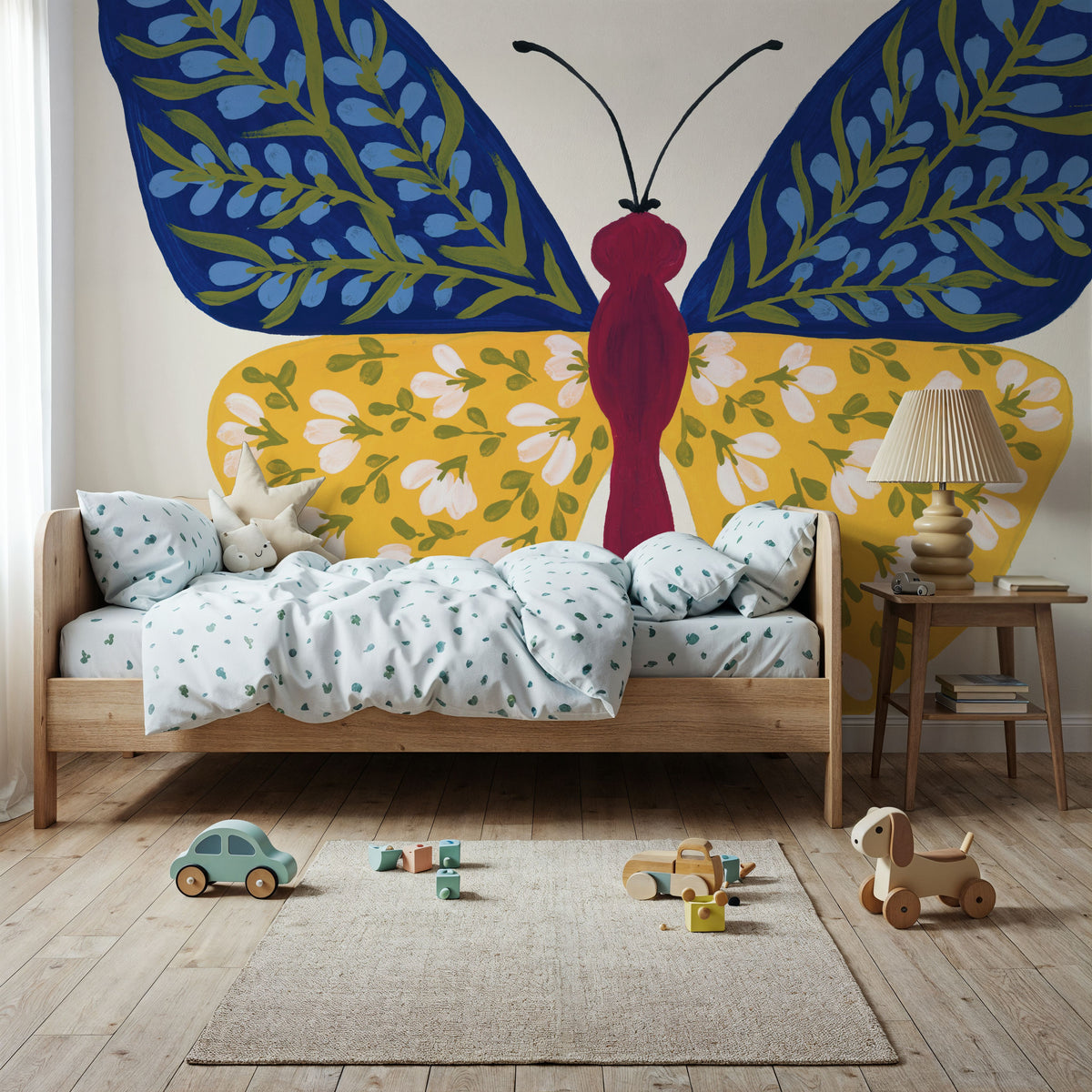 Blooming Butterfly III Mural Wallpaper - room preview 02