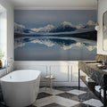 Mountains Over Lake Mural Wallpaper - room preview 02