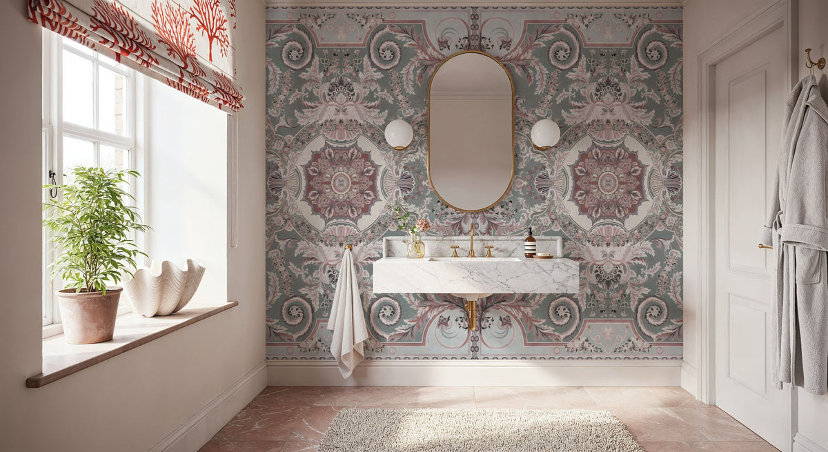 Gentle Branches, Rose Mural Wallpaper - room preview 02