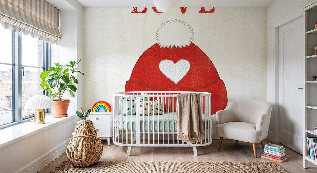 Winter Sentiments IV Mural Wallpaper - room preview 02