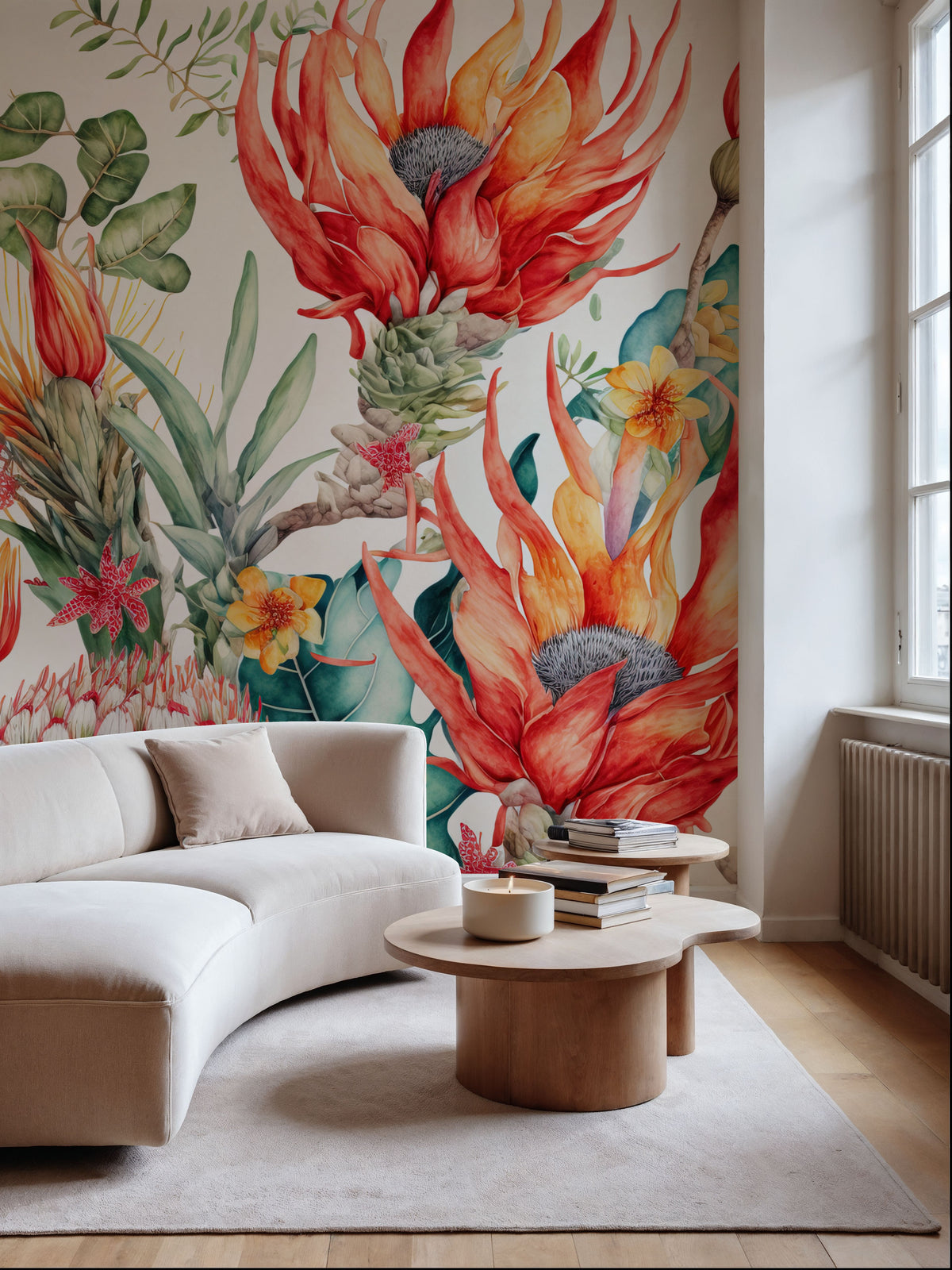 Fantasy Blooms Mural Wallpaper - room preview 02
