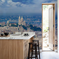 Paris Skyline and Sacre Coeur Mural Wallpaper - room preview 02