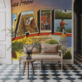 Greetings From the Pine State Mural Wallpaper - room preview 02