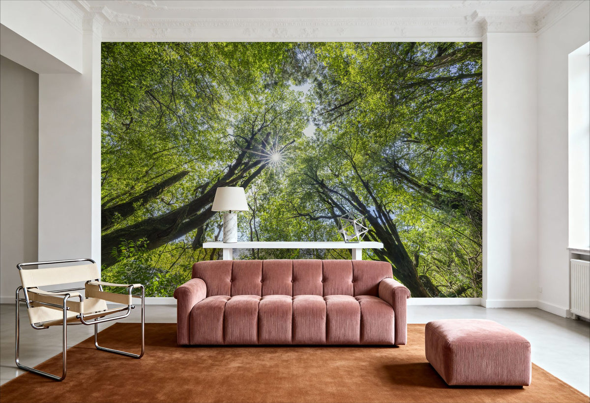 Unsuikyo Treetops Mural Wallpaper - room preview 02