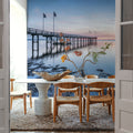 Wooden Pier Mural Wallpaper - room preview 02