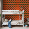 Retro Bold Blooms Mural Wallpaper - room preview 02