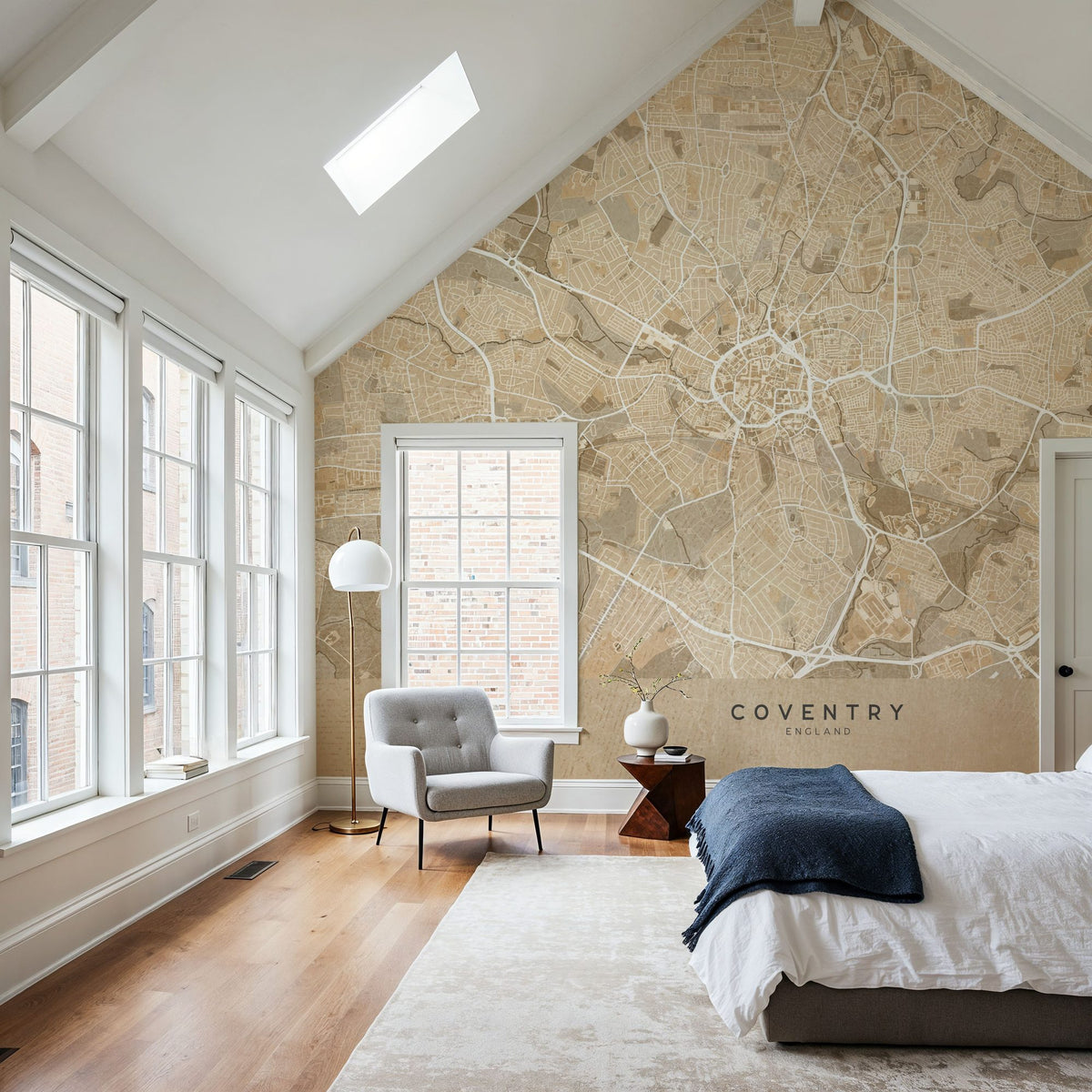 Coventry Ochre Mural Wallpaper - room preview 02