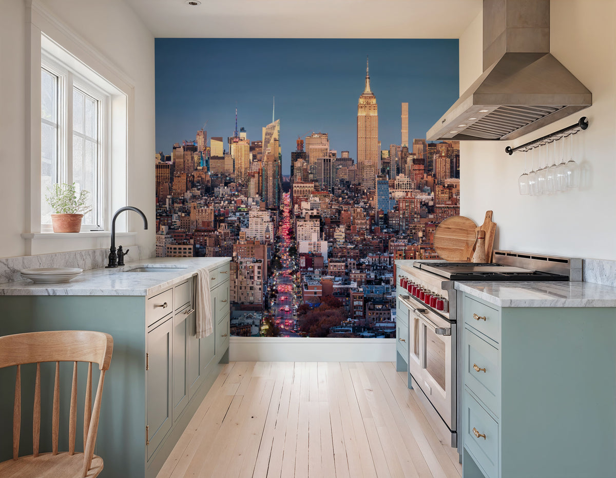 Midtown Manhattan Skyline Mural Wallpaper - room preview 02