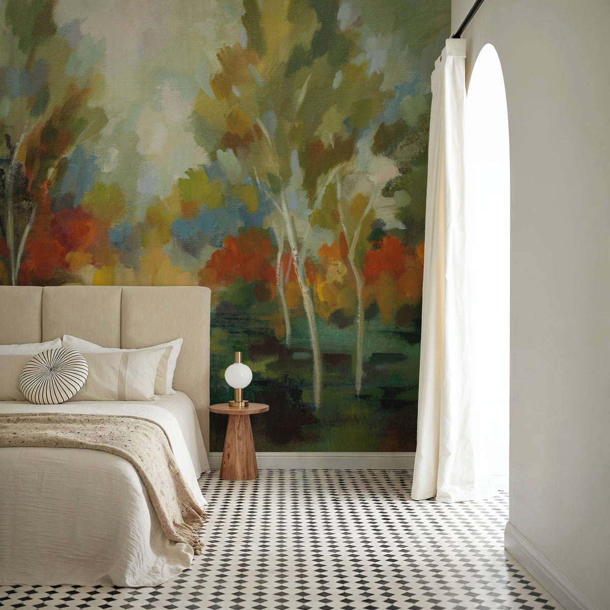 Birch Trees Mural Wallpaper - room preview 02