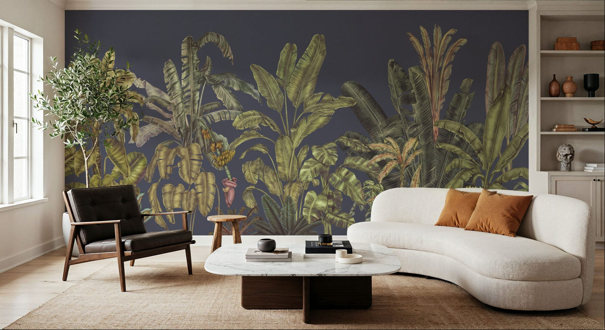Madagascar Foliage, Violet Mural Wallpaper - room preview 02