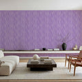 Swaying Lines, Purple Mural Wallpaper - room preview 02