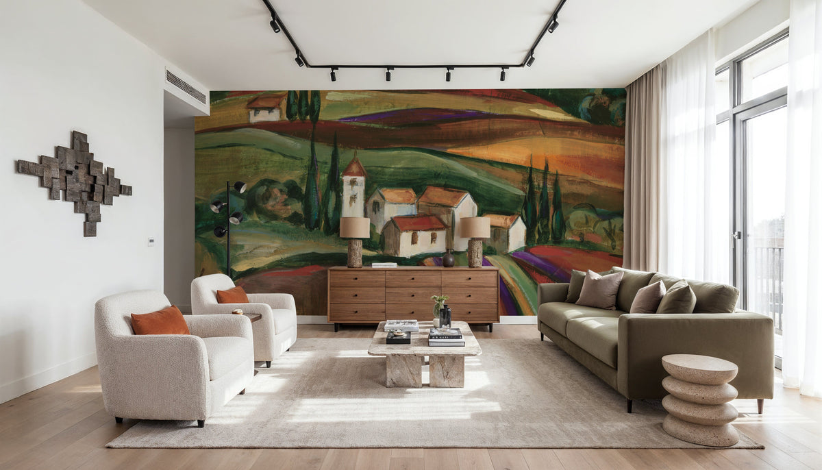 Lavender Fields II Mural Wallpaper - room preview 02