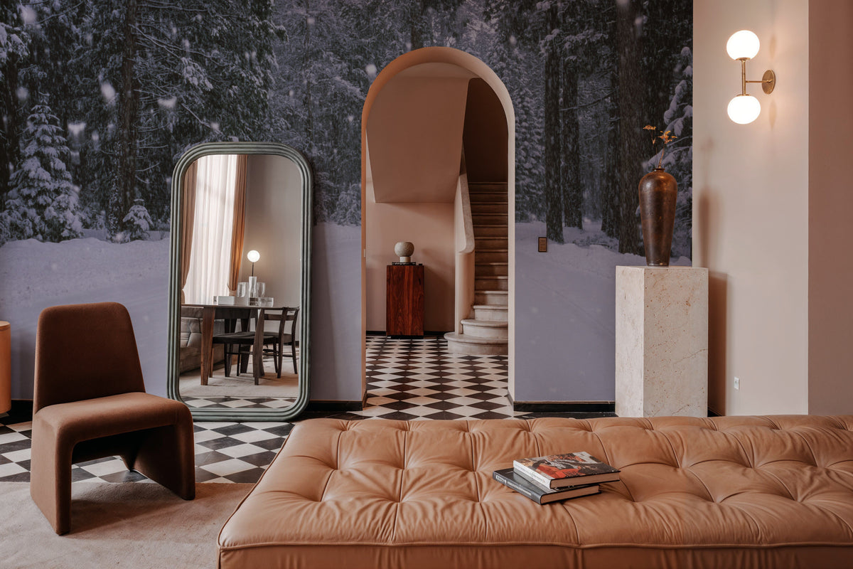 Winter Trail Mural Wallpaper - room preview 02