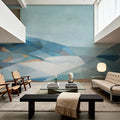 Geo Mountain Mural Wallpaper - room preview 02