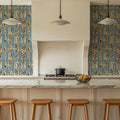 Samarkand Ferns, Sky Blue Mural Wallpaper - room preview 02