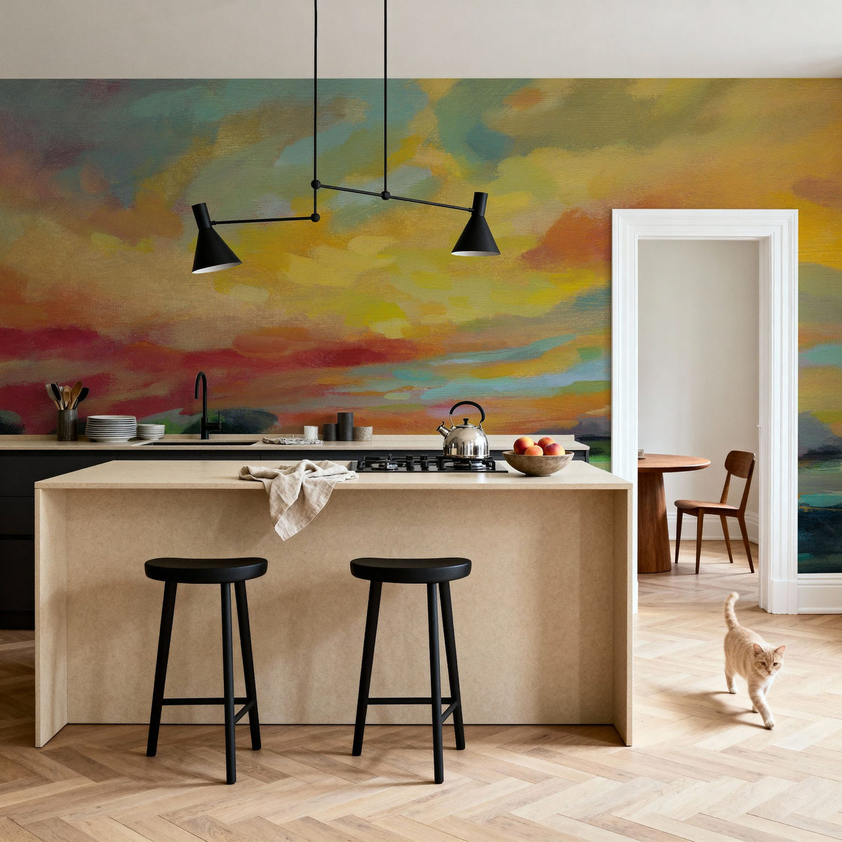 July Sunset Mural Wallpaper - room preview 02