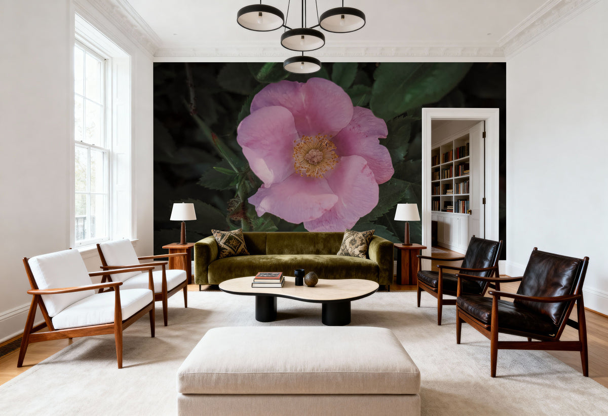 Wild Rose VII Mural Wallpaper - room preview 02