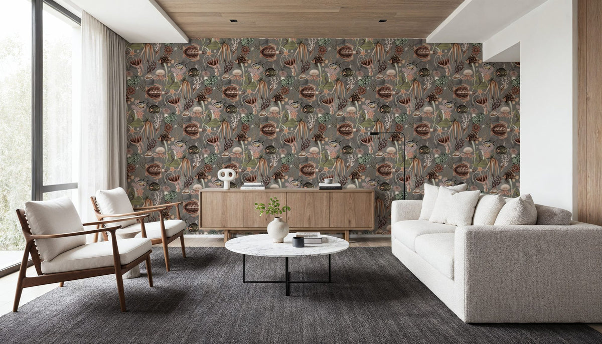 Deep Sea, Smoke Mural Wallpaper - room preview 02