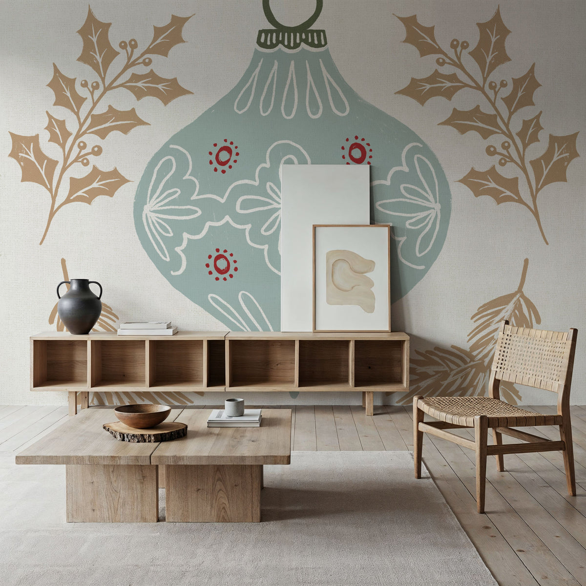Holiday Form VII Color Mural Wallpaper - room preview 02