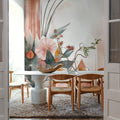 Floral Watercolor Abstract Bright Mural Wallpaper - room preview 02