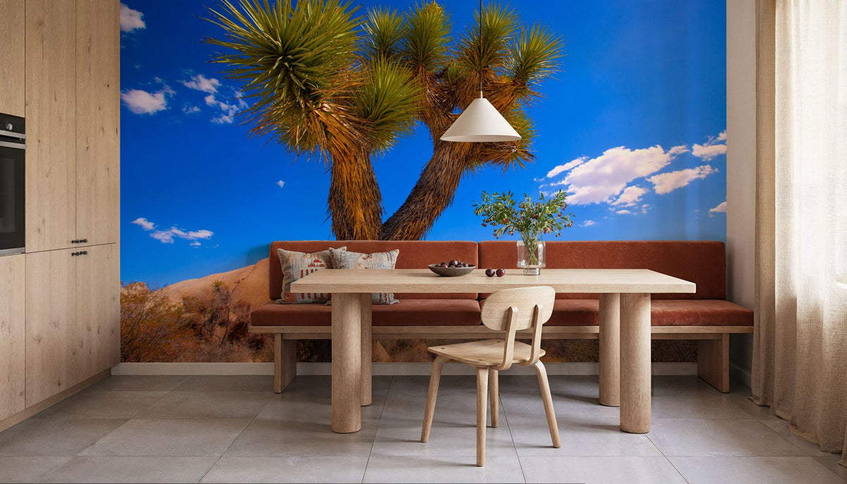 Joshua Tree Blue X Mural Wallpaper - room preview 02