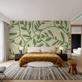 Leaf Lines Mural Wallpaper - room preview 02