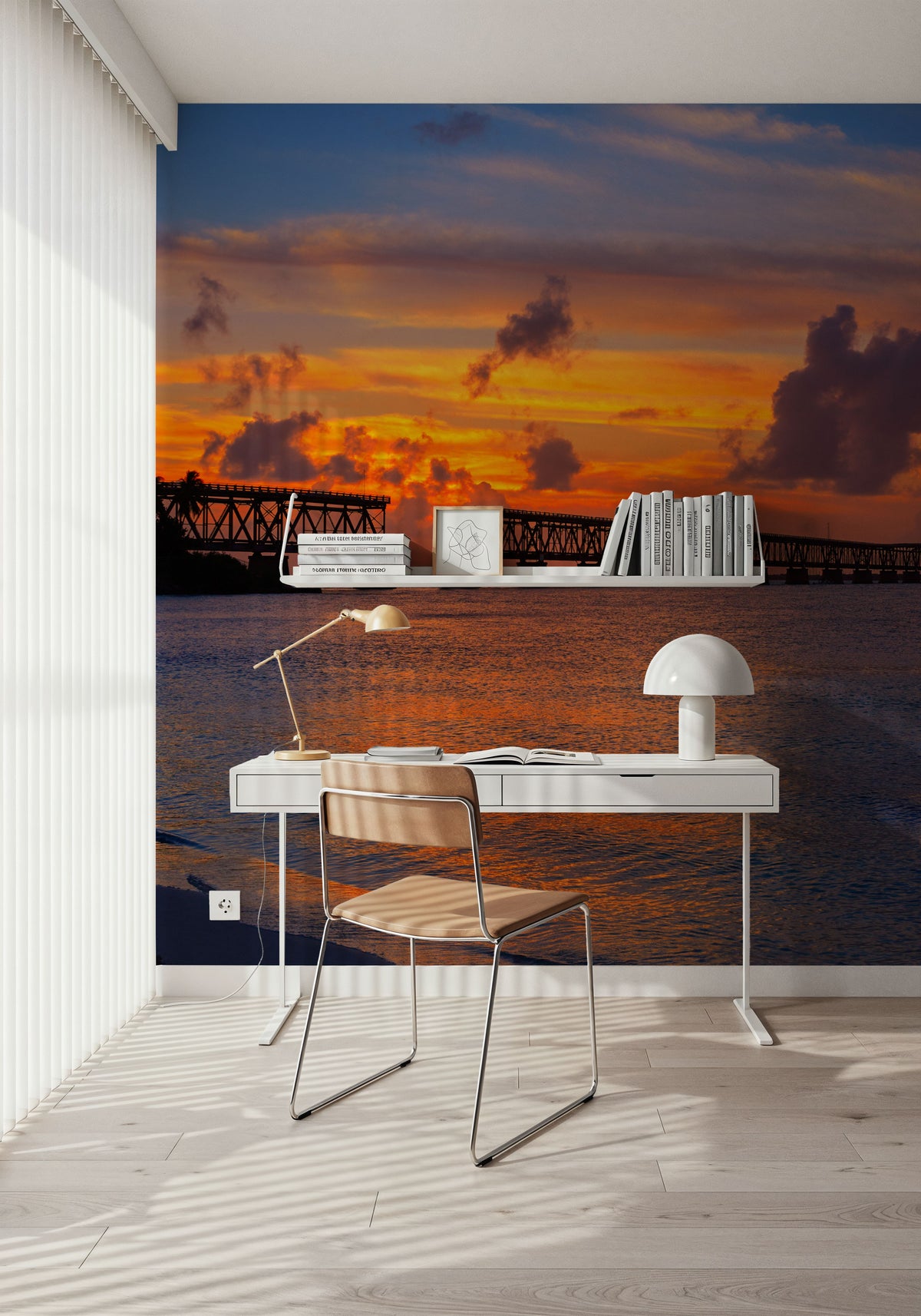 Keys Bridge Mural Wallpaper - room preview 02