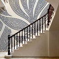 Stippled Leaf Mural Wallpaper - room preview 02