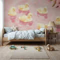 Pretty Ducklings Flower Mural Wallpaper - room preview 02