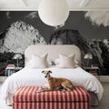 Kolob Canyons Black & White Mural Wallpaper - room preview 02