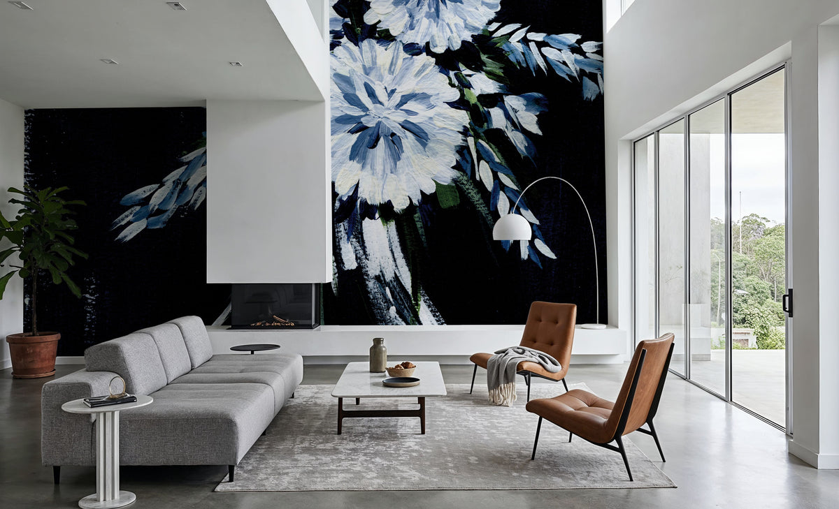 Florals in Vase Mural Wallpaper - room preview 02