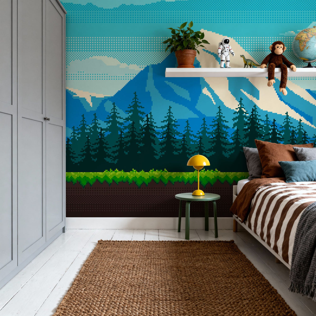 Arcade Mountain Mural Wallpaper - room preview 02