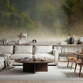 Gone Fishing Mural Wallpaper - Neutral Tone - room preview 02