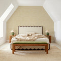 Mottled Linen Effect, Citrus Mural Wallpaper - room preview 02