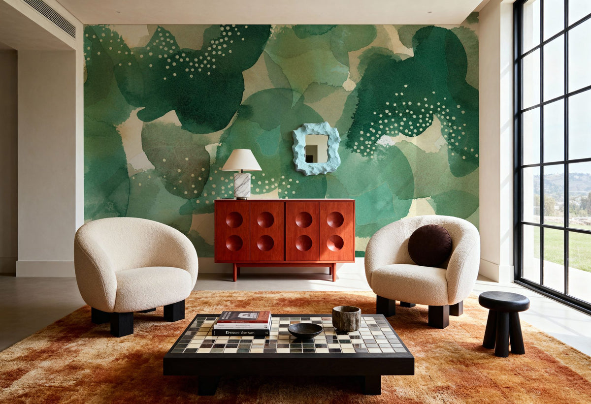 Leaf Canopy Mural Wallpaper - room preview 02