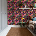 Happy Flowers, Mulberry Mural Wallpaper - room preview 02