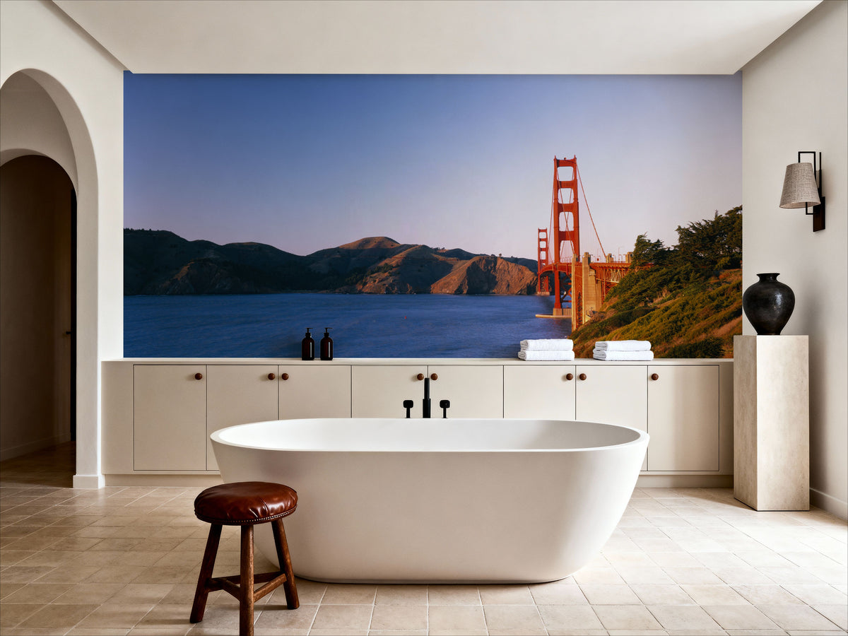 Golden Gate From a Distance Mural Wallpaper - room preview 02