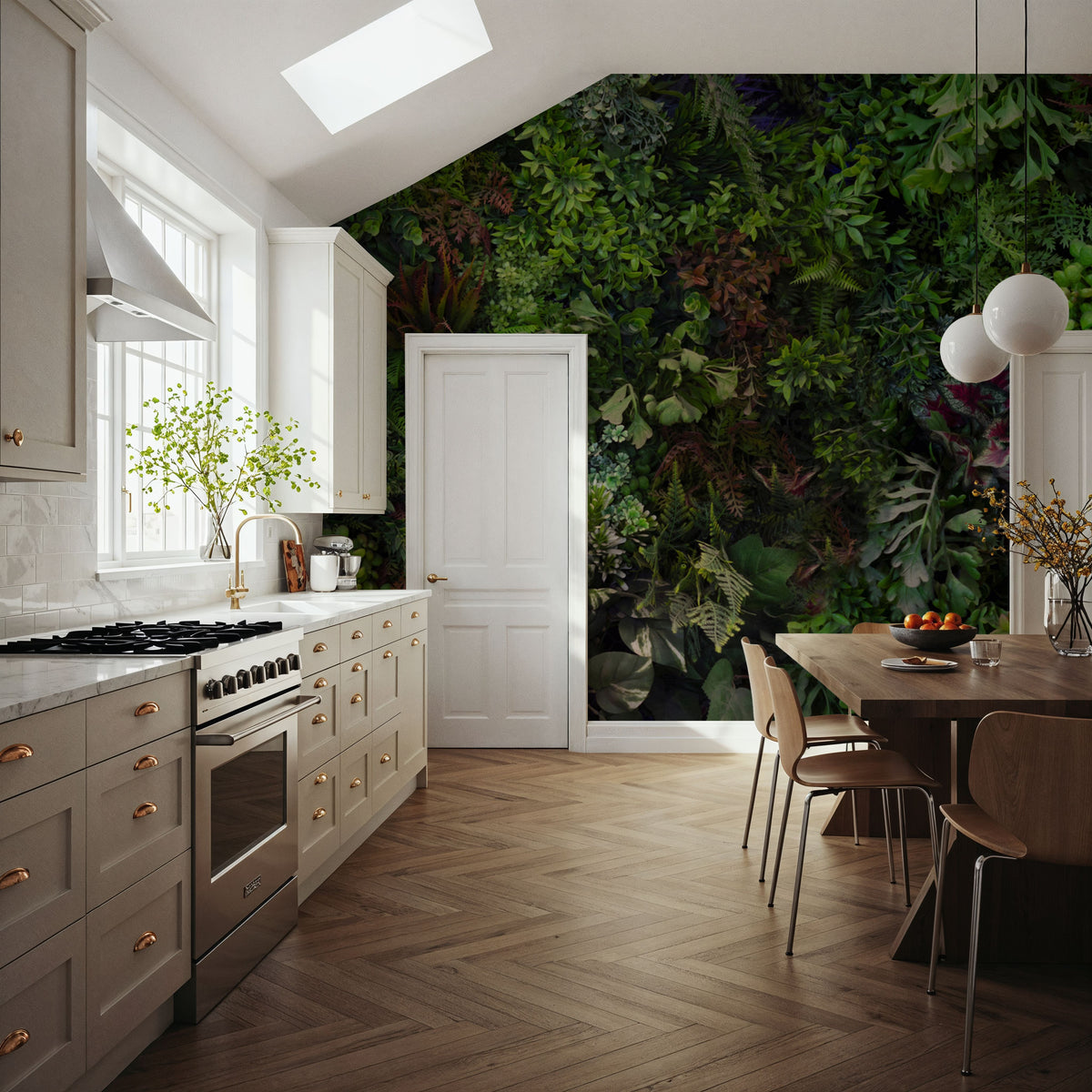 Botanical Eco Herbs Mural Wallpaper - room preview 02