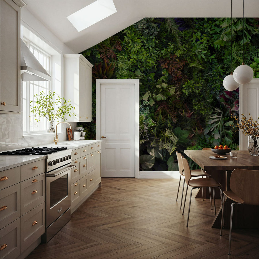 Nature Wallpaper Mural – Natural Wall Mural – Botanical Eco Herbs