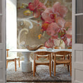 Pink Orchid Mural Wallpaper - room preview 02
