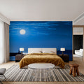 Blue Sunrise Mural Wallpaper - room preview 02