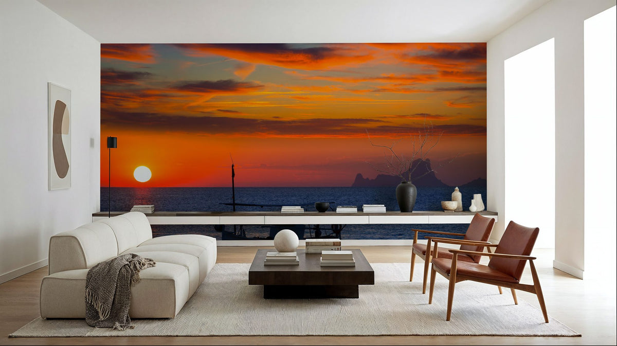 Es Vedra Sunset Mural Wallpaper - room preview 02