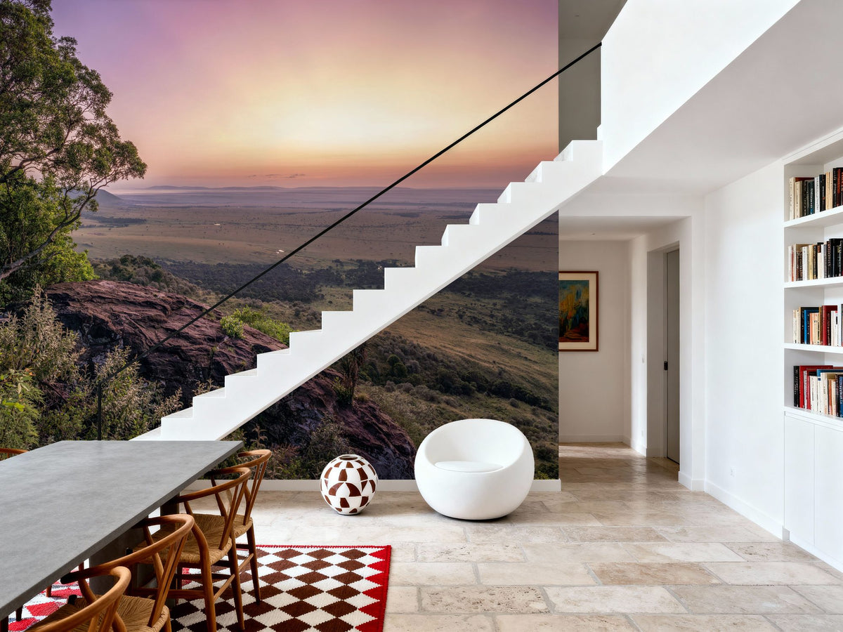 Savannah Sunrise Mural Wallpaper - room preview 02