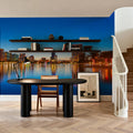Orlando Skyline Sunset At Lake Eola Mural Wallpaper - room preview 02