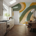 Modern Abstract 27 Mural Wallpaper - room preview 02